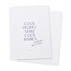 Glückwunschkarte Baby personalisiert | Cool people make cool babies