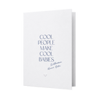Glückwunschkarte Baby personalisiert | Cool people make cool babies
