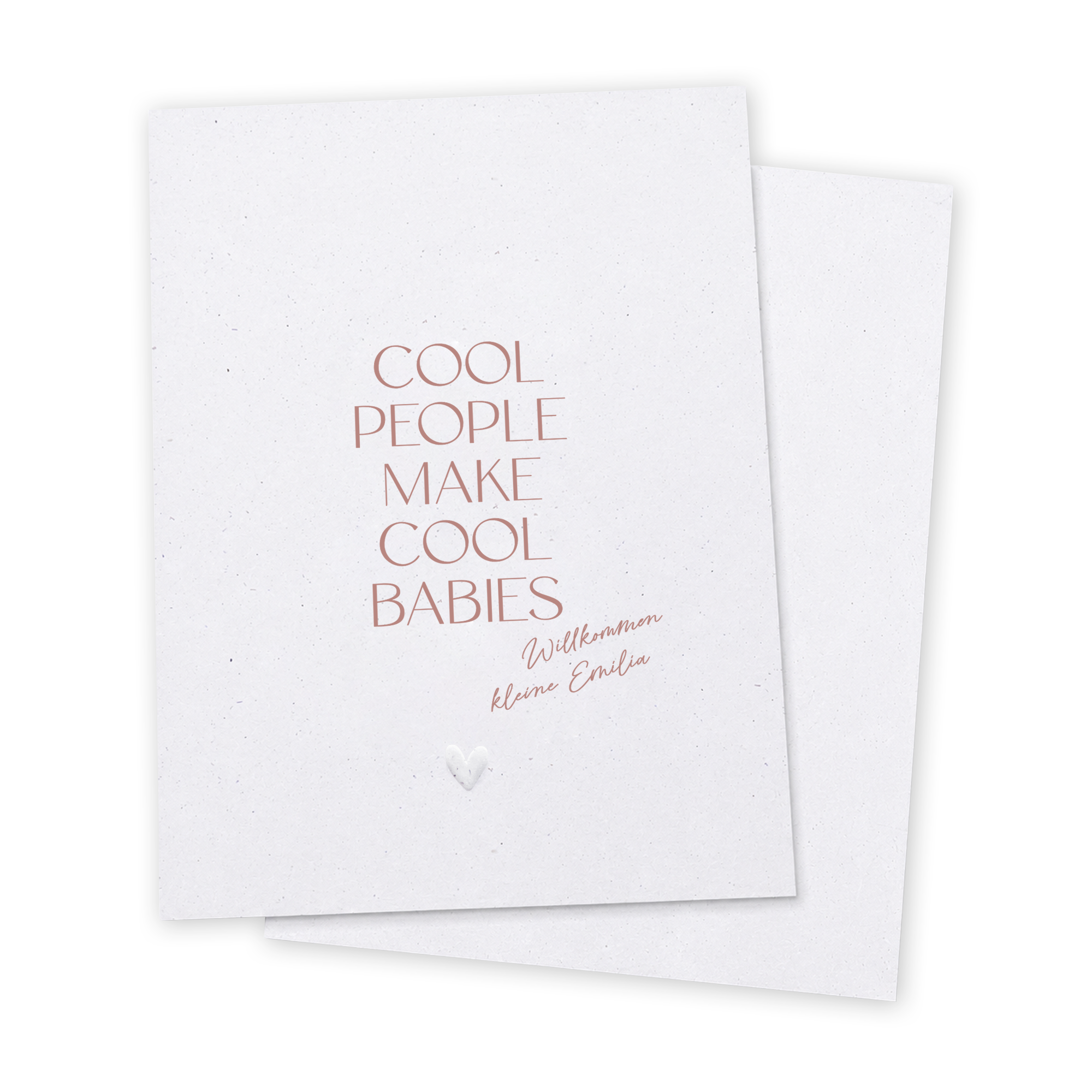 Glückwunschkarte Baby personalisiert | Cool people make cool babies