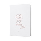 Glückwunschkarte Baby personalisiert | Cool people make cool babies