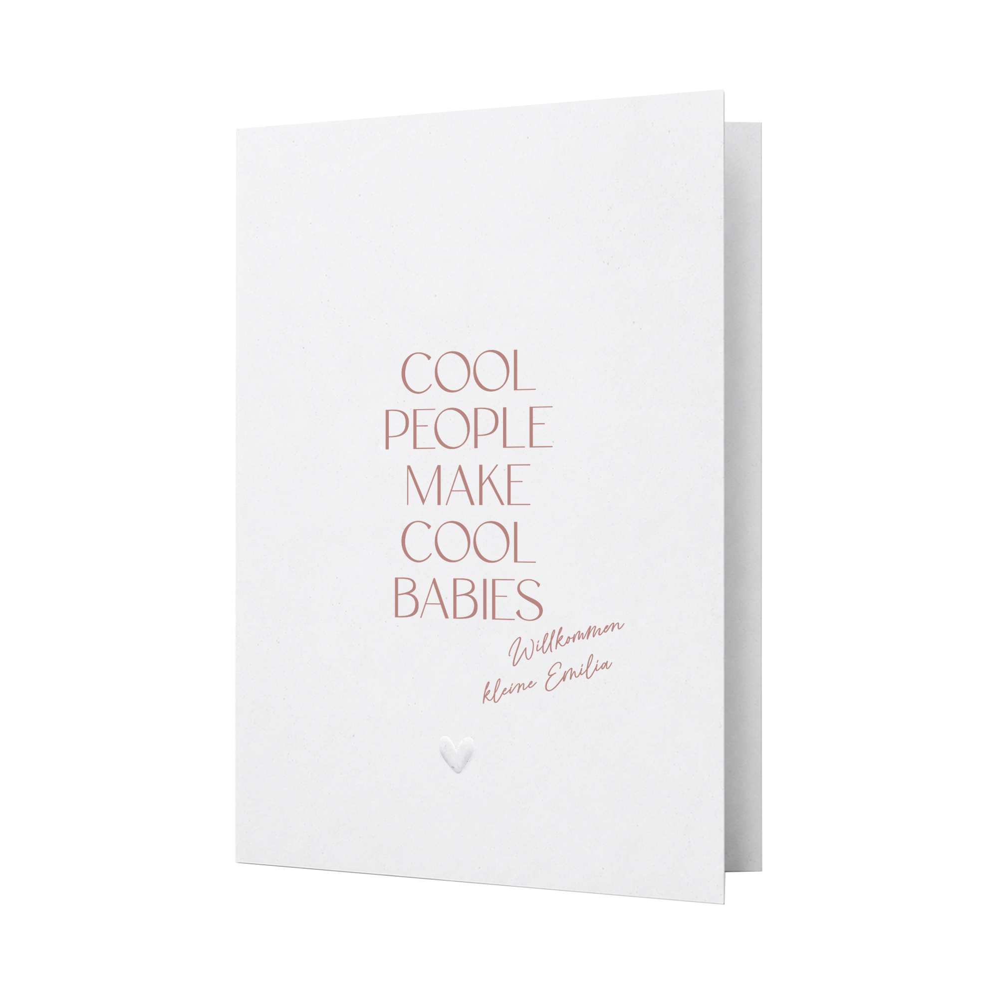 Glückwunschkarte Baby personalisiert | Cool people make cool babies