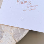Glückwunschkarte Baby personalisiert | Cool people make cool babies