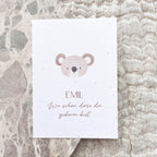 Glückwunschkarte Baby personalisiert | Koala