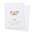Glückwunschkarte Baby personalisiert | Koala