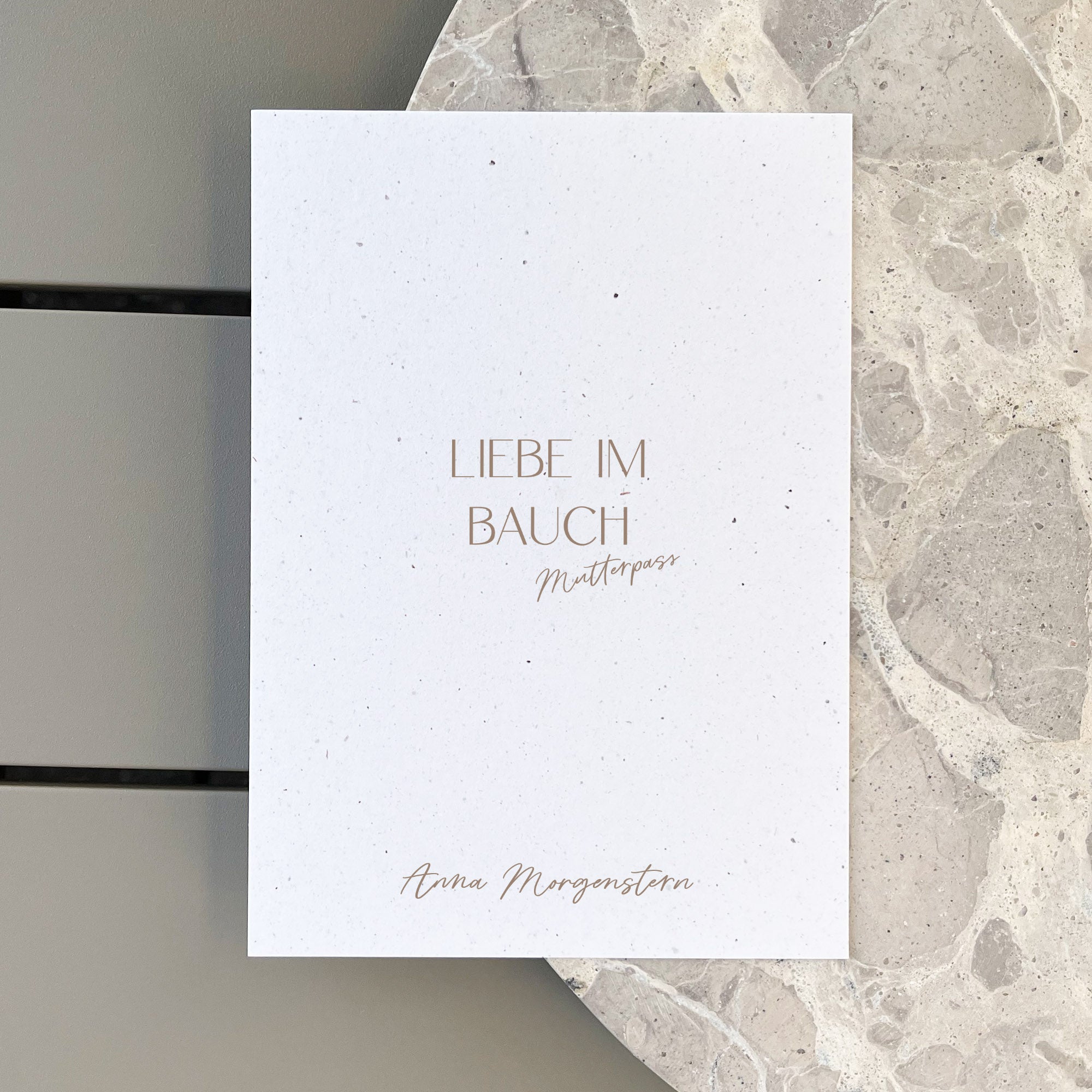 Mutterpasshülle personalisiert | Liebe im Bauch | inkl. Schutzhülle