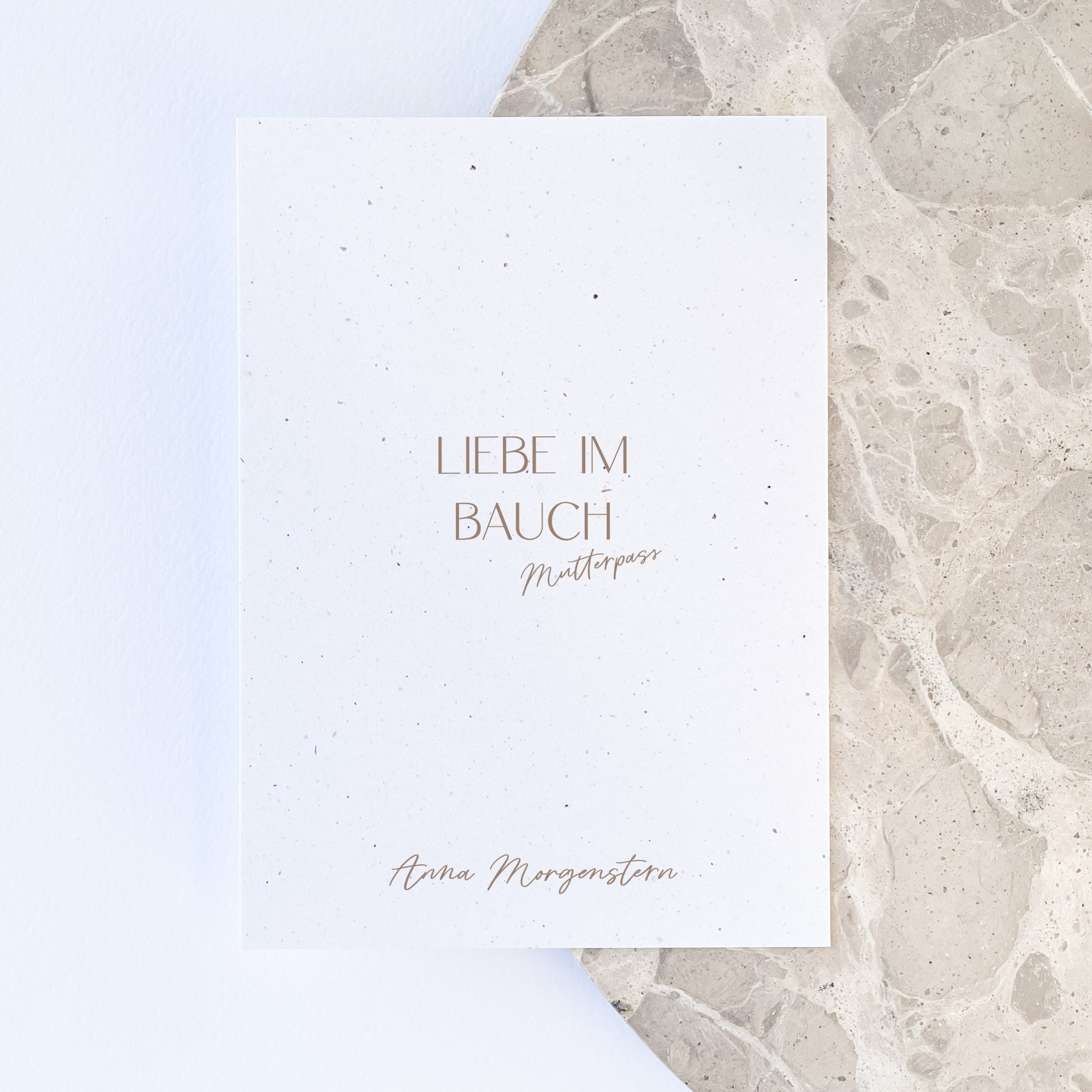 Mutterpasshülle personalisiert | Liebe im Bauch | inkl. Schutzhülle