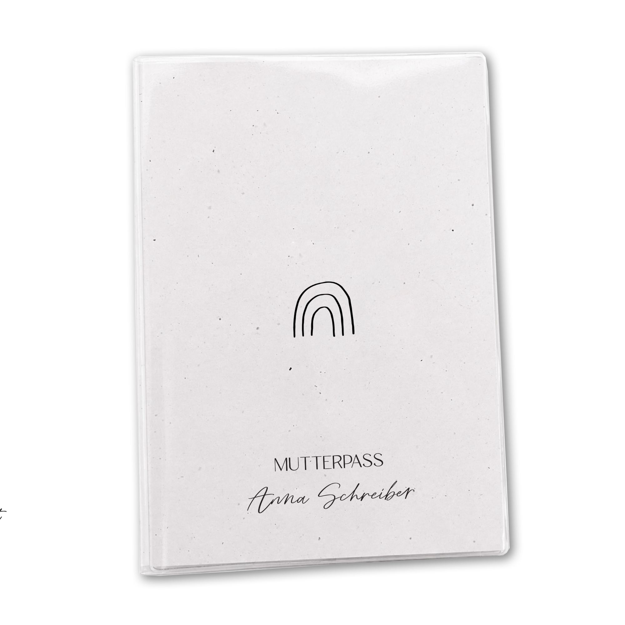 Mutterpasshülle personalisiert | Regenbogen | inkl. Schutzhülle