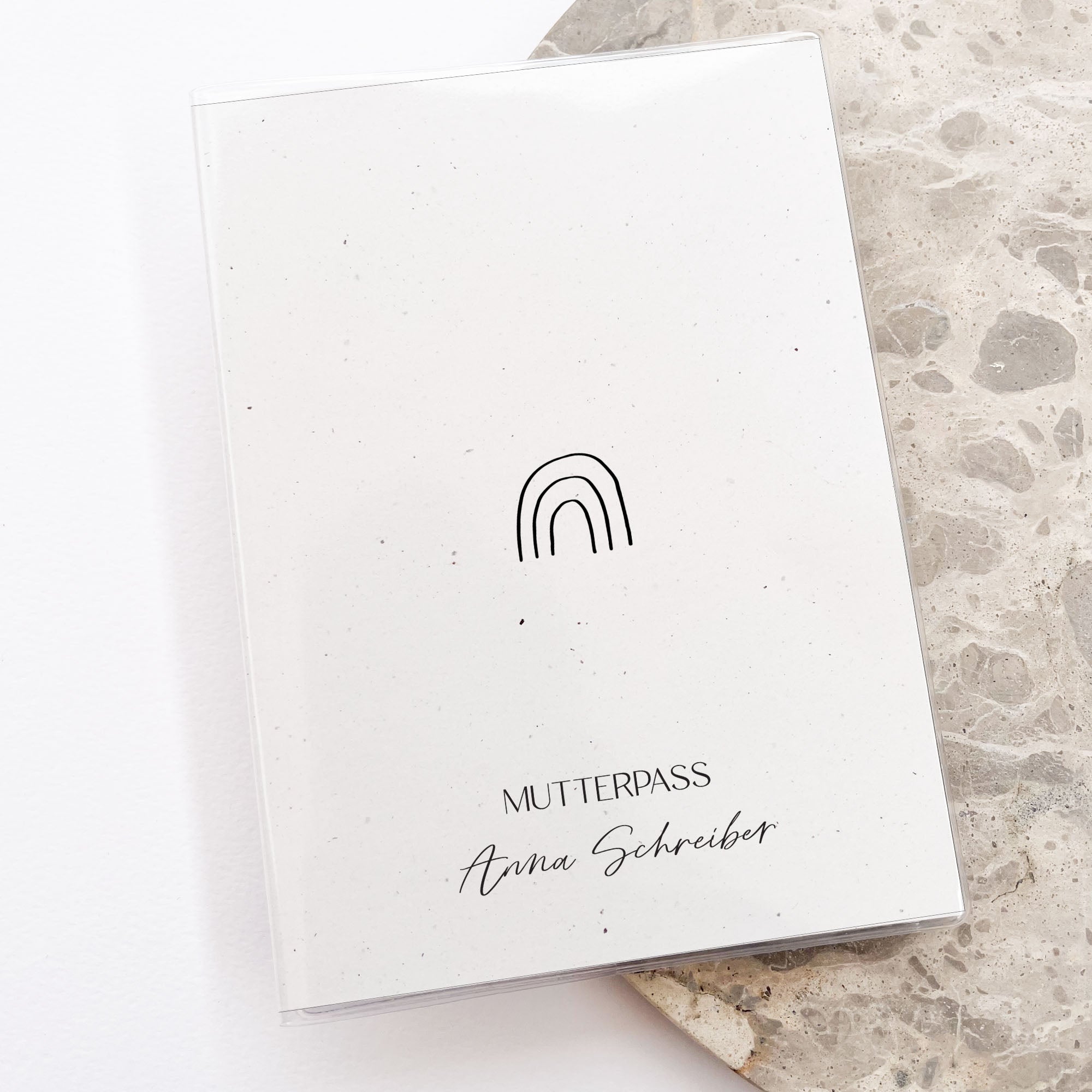 Mutterpasshülle personalisiert | Regenbogen | inkl. Schutzhülle