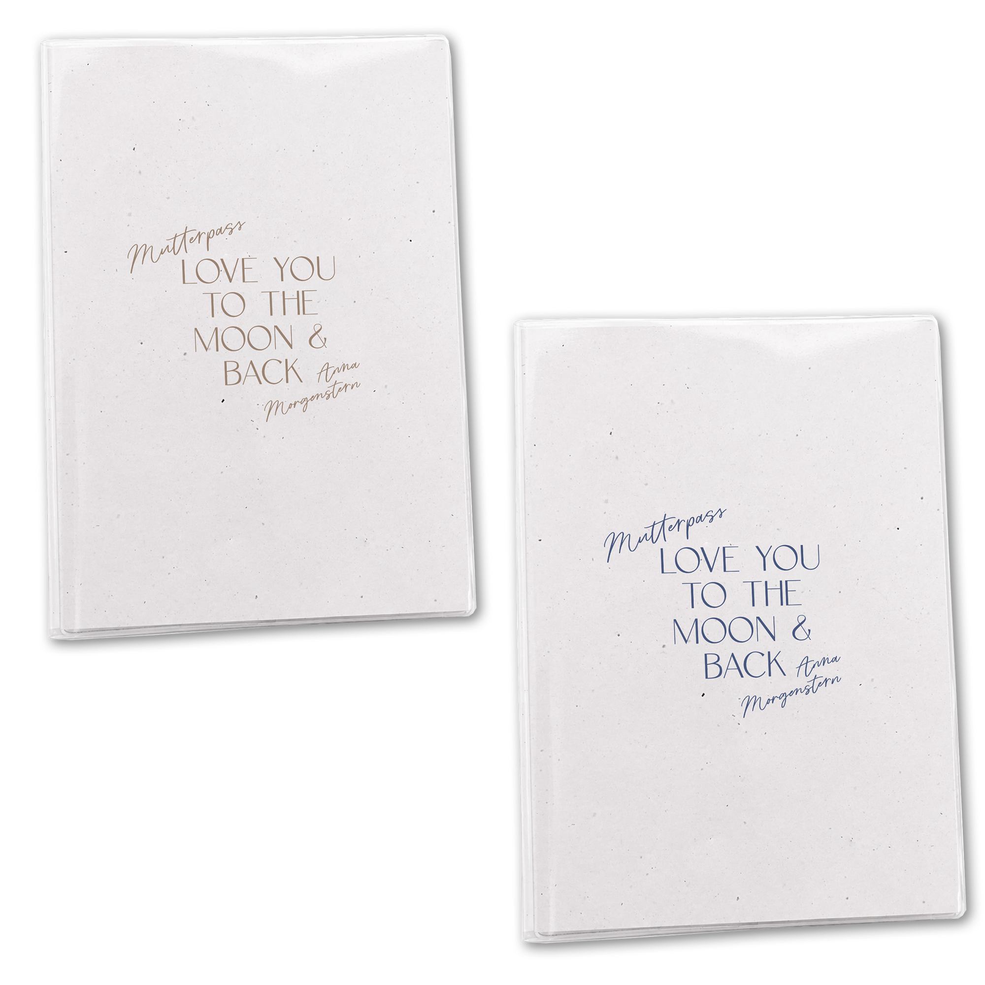 Mutterpasshülle personalisiert | Love you to the moon & back