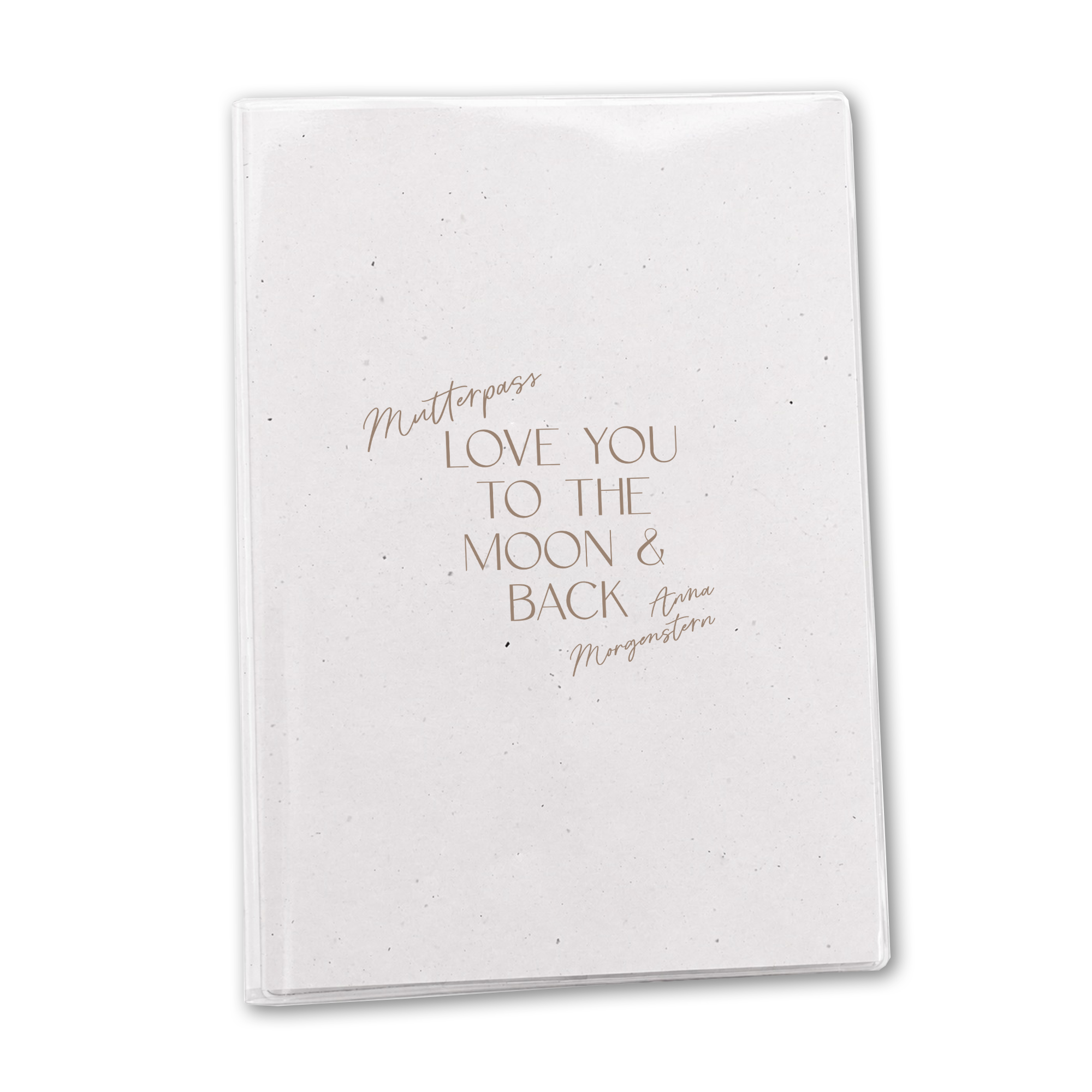 Mutterpasshülle personalisiert | Love you to the moon & back| inkl. Schutzhülle