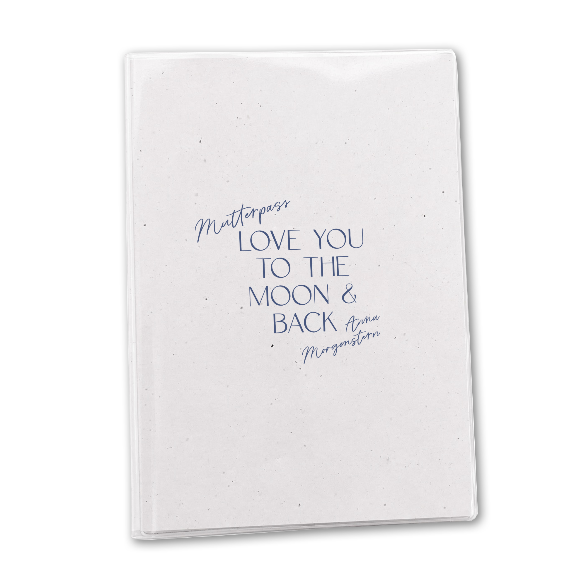 Mutterpasshülle personalisiert | Love you to the moon & back| inkl. Schutzhülle