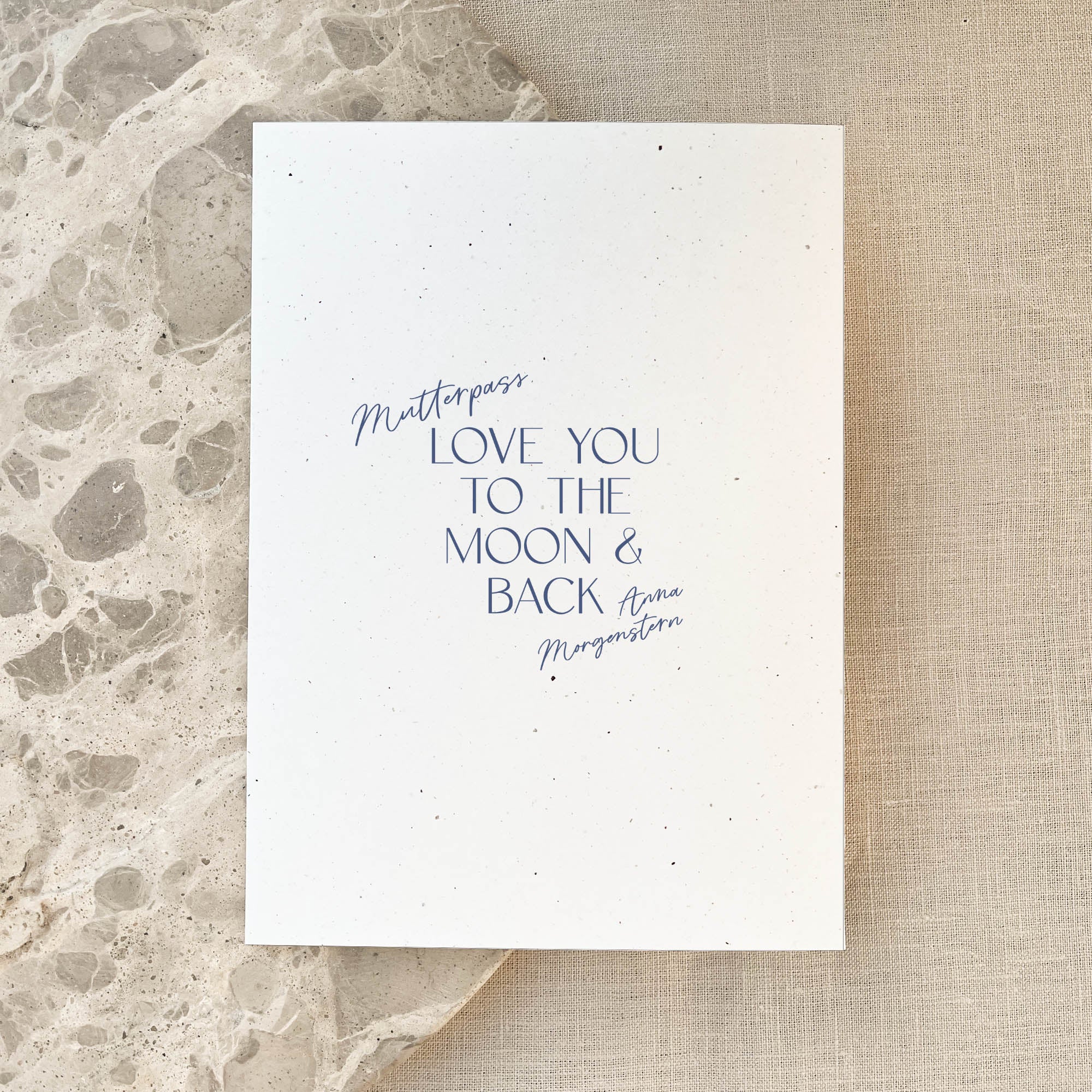 Mutterpasshülle personalisiert | Love you to the moon & back| inkl. Schutzhülle