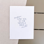 Mutterpasshülle personalisiert | Love you to the moon & back| inkl. Schutzhülle