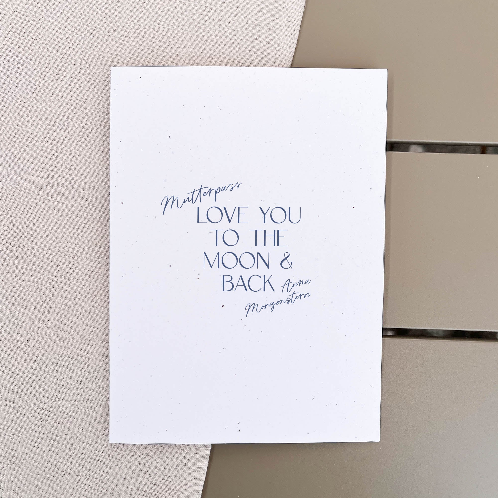 Mutterpasshülle personalisiert | Love you to the moon & back| inkl. Schutzhülle