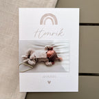 Baby-Danksagung Regenbogen | Personalisierbar | DIN A6