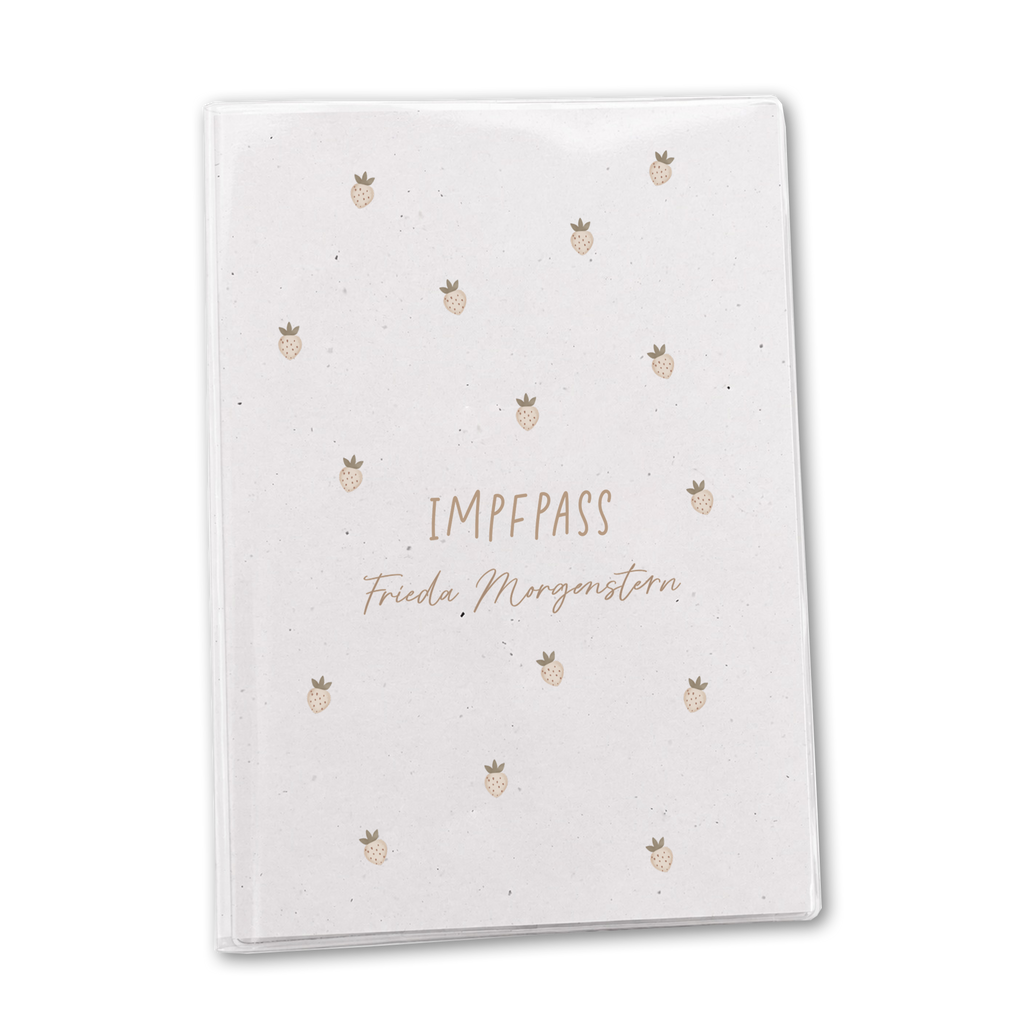 U-Heft & Impfpass Hülle personalisiert | Erdbeeren