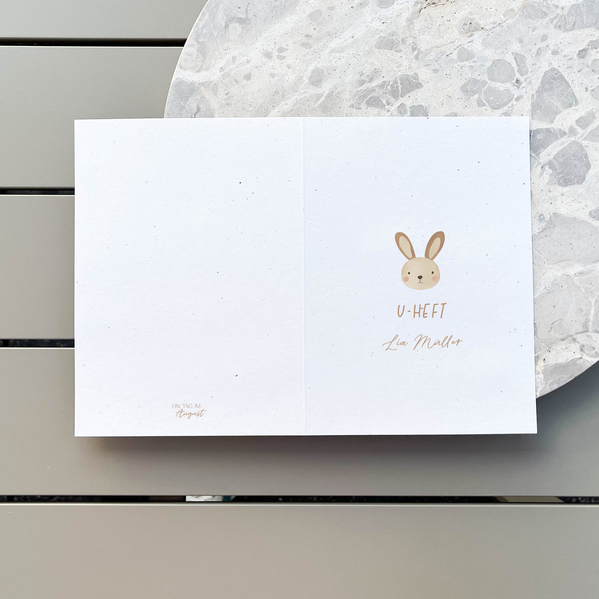 U-Heft & Impfpass Hülle personalisiert | Hase