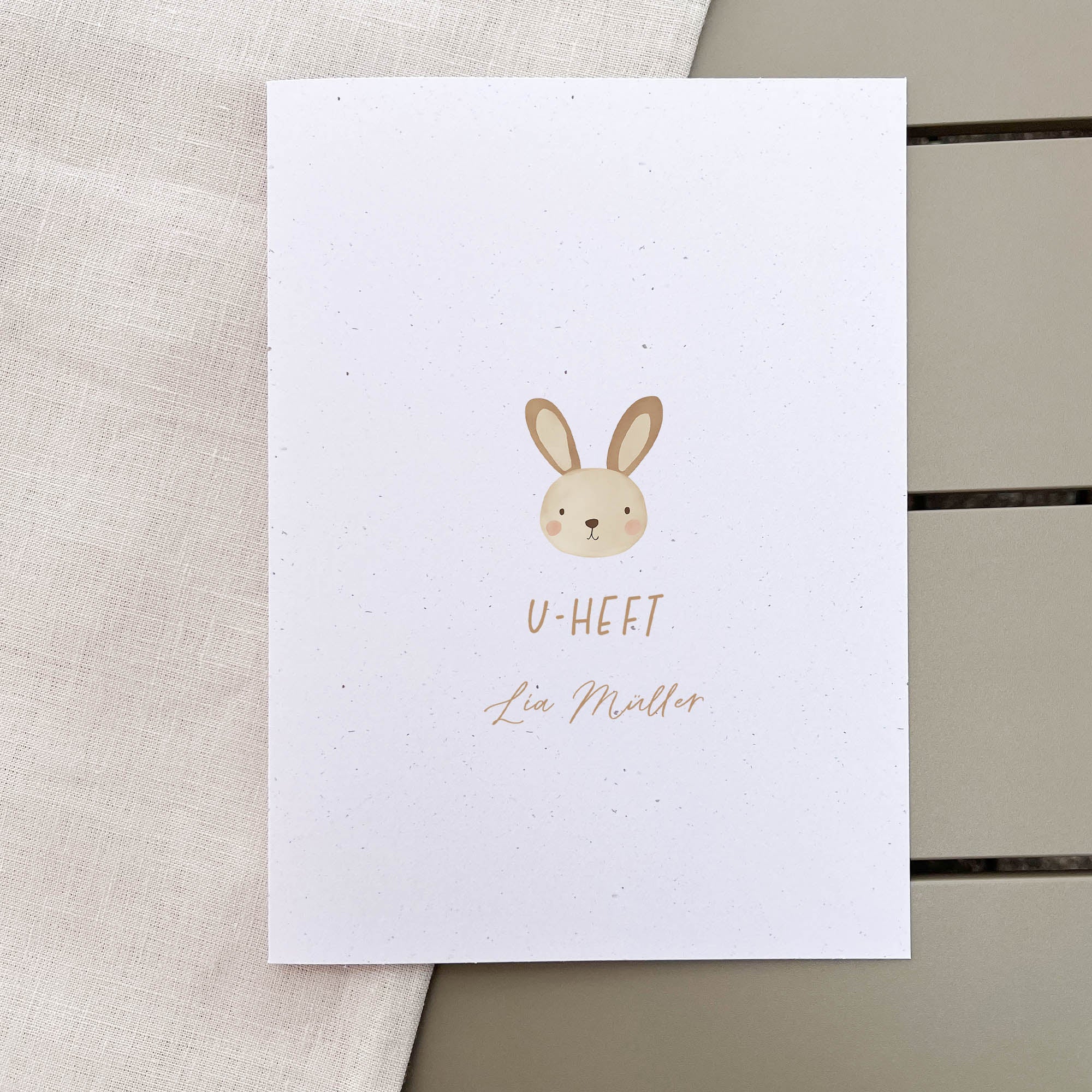 U-Heft & Impfpass Hülle personalisiert | Hase