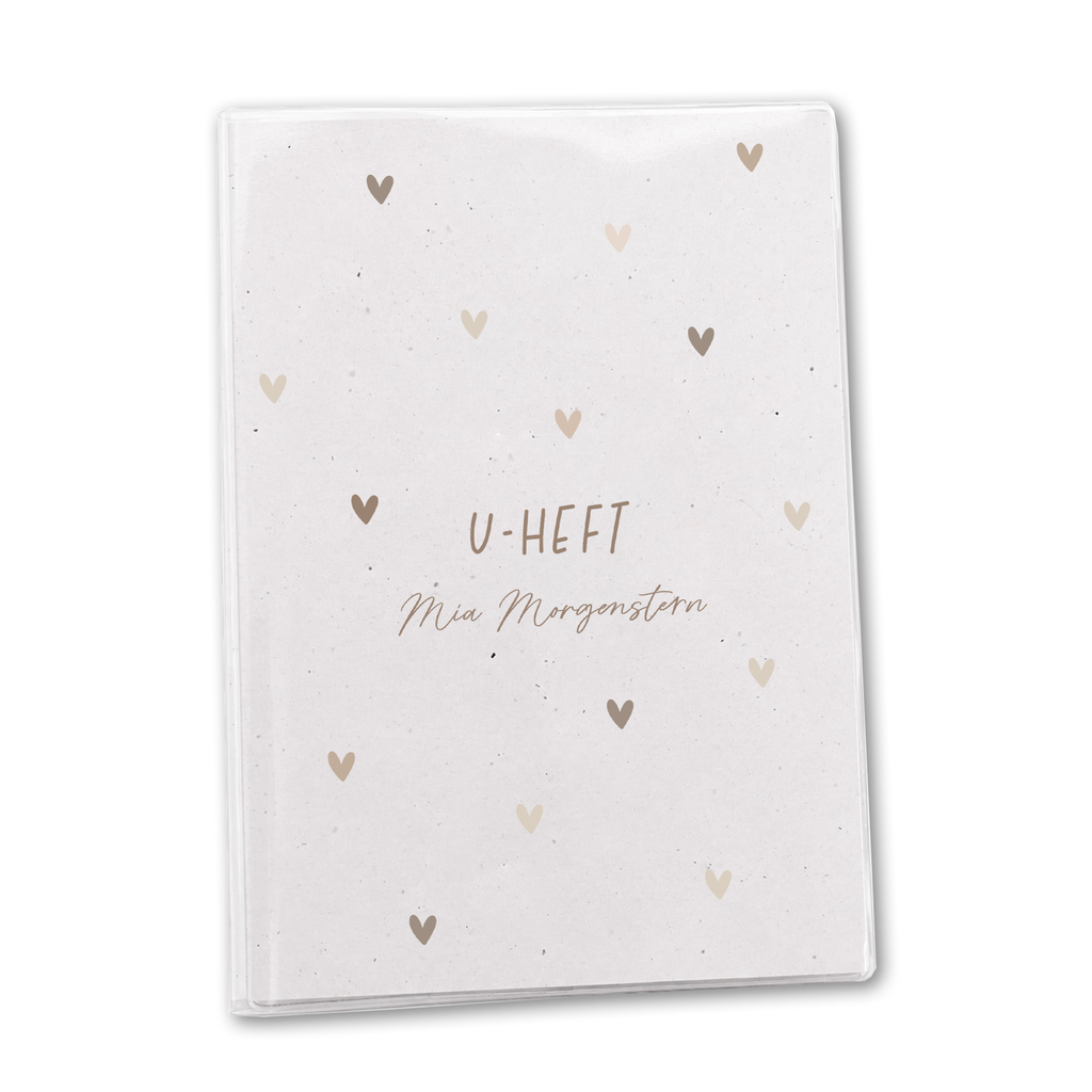 U-Heft & Impfpass Hülle personalisiert | Herzen