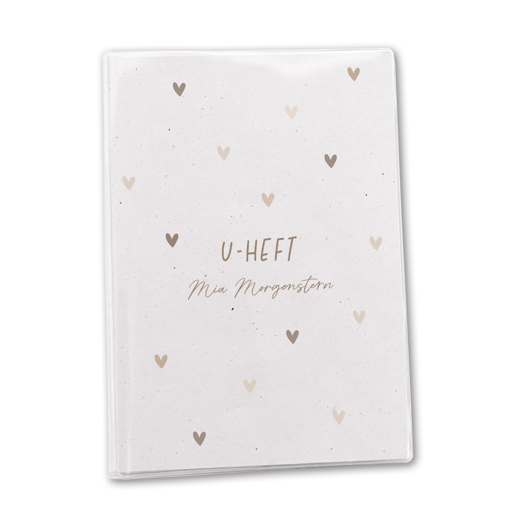 U-Heft & Impfpass Hülle personalisiert | Herzen