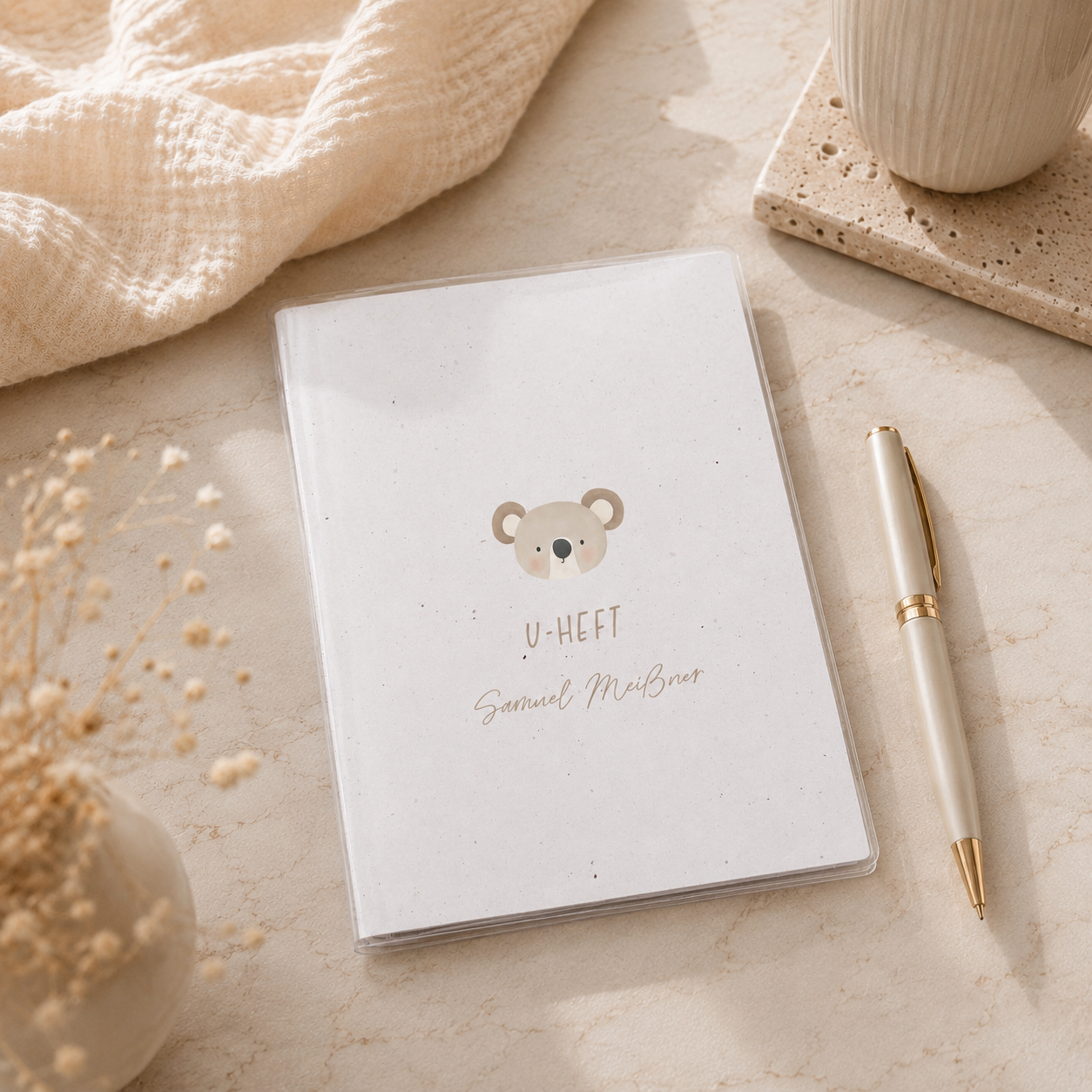 U-Heft & Impfpass Hülle personalisiert | Koala | inkl. Schutzhülle