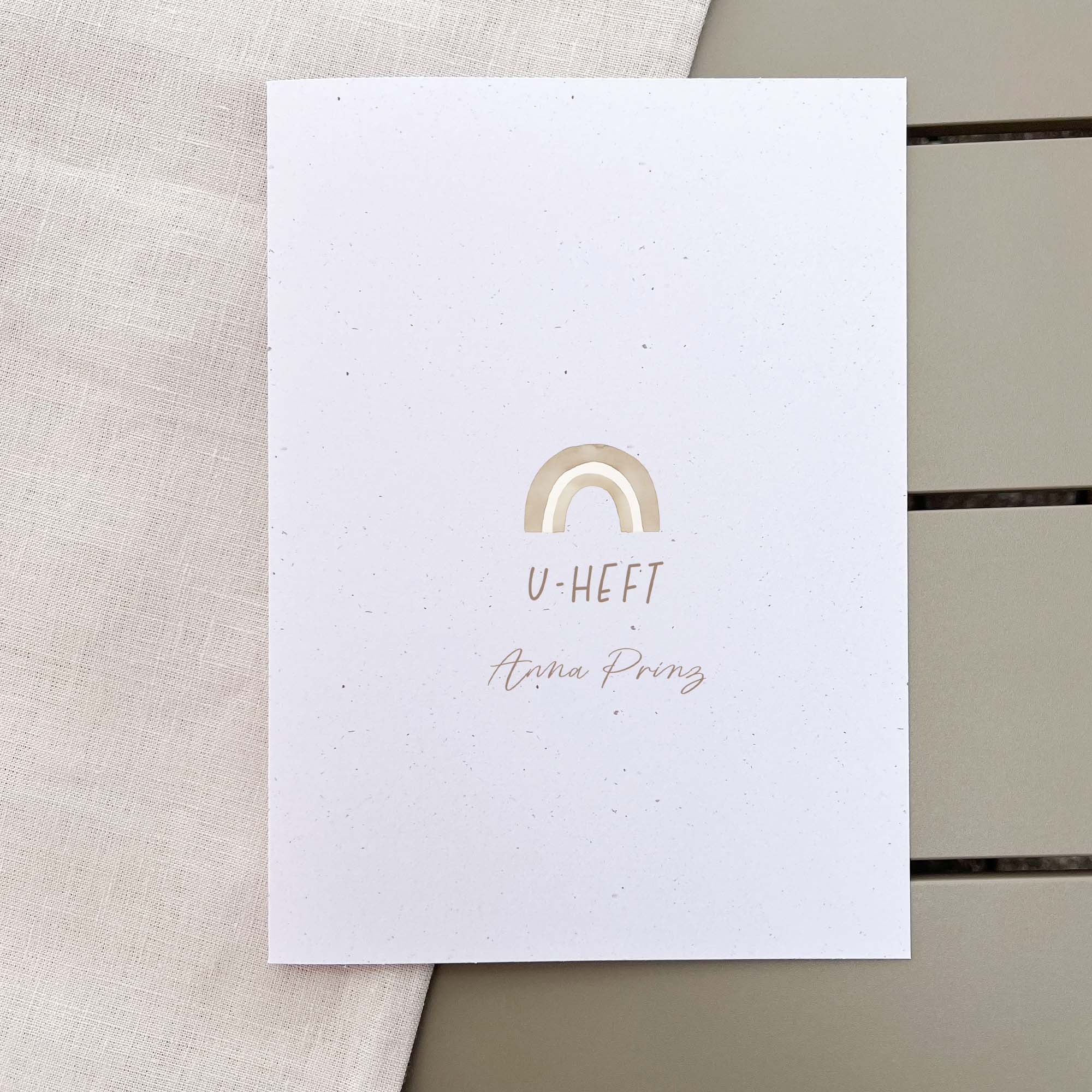 U-Heft & Impfpass Hülle personalisiert | Regenbogen