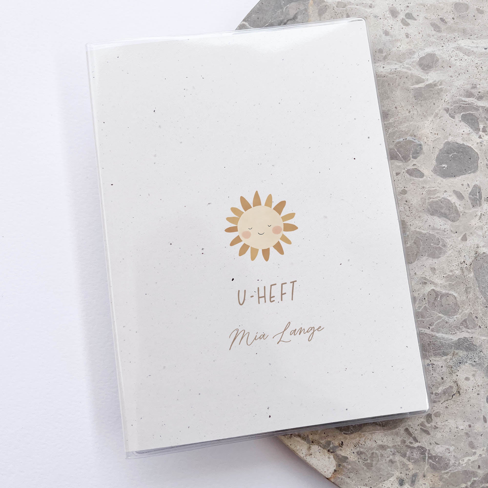 U-Heft & Impfpass Hülle personalisiert | Sonne