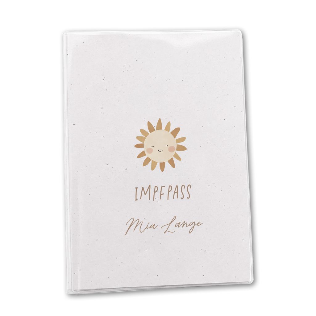 U-Heft & Impfpass Hülle personalisiert | Sonne