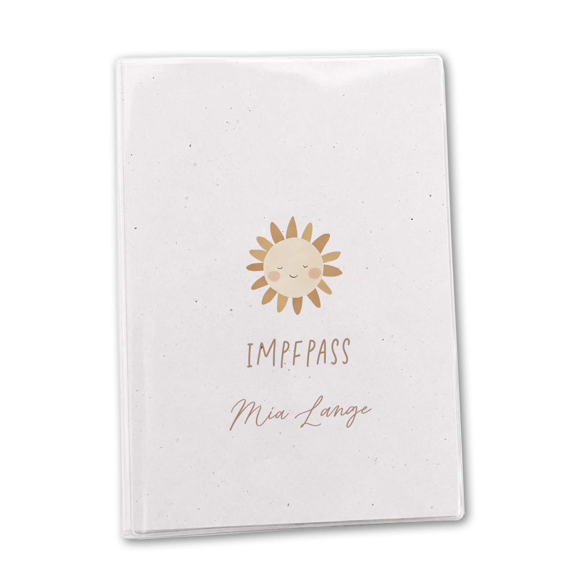 U-Heft & Impfpass Hülle personalisiert | Sonne